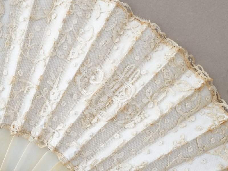 画像7: ＊蚤の市＊19世紀末 アンティーク レースのファン　