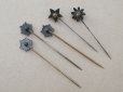 画像4: ＊蚤の市セット＊19世紀末 アンティーク 花のエパングル 5点セット (4)