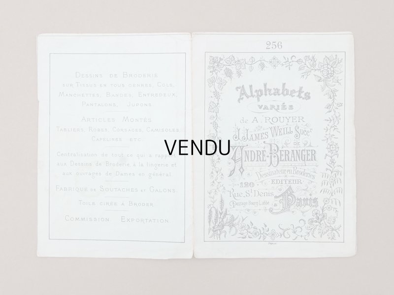 画像11: ＊蚤の市セット＊アンティーク 刺繍図案帳 2点セット