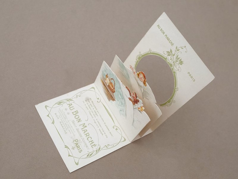 画像2: アンティーク ボンマルシェ 立体 クロモ 赤ずきんちゃん - AU BON MARCHE PARIS -