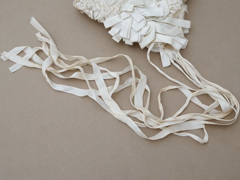 画像9: ＊蚤の市＊1900年頃  アンティーク ベビー用 ボネ