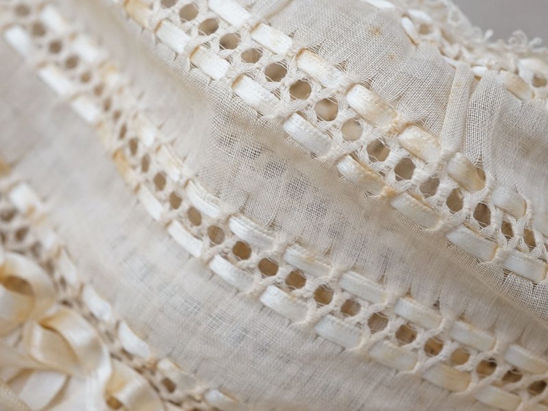 画像6: ＊蚤の市＊1900年頃  アンティーク ベビー用 ボネ