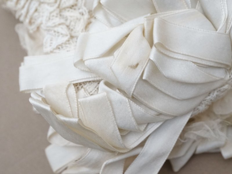 画像2: ＊蚤の市＊1900年頃  アンティーク ベビー用 ボネ