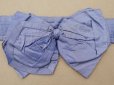画像4: ＊蚤の市＊1900年頃 アンティーク シルク製 クラヴァット ラヴェンダーブルー (4)