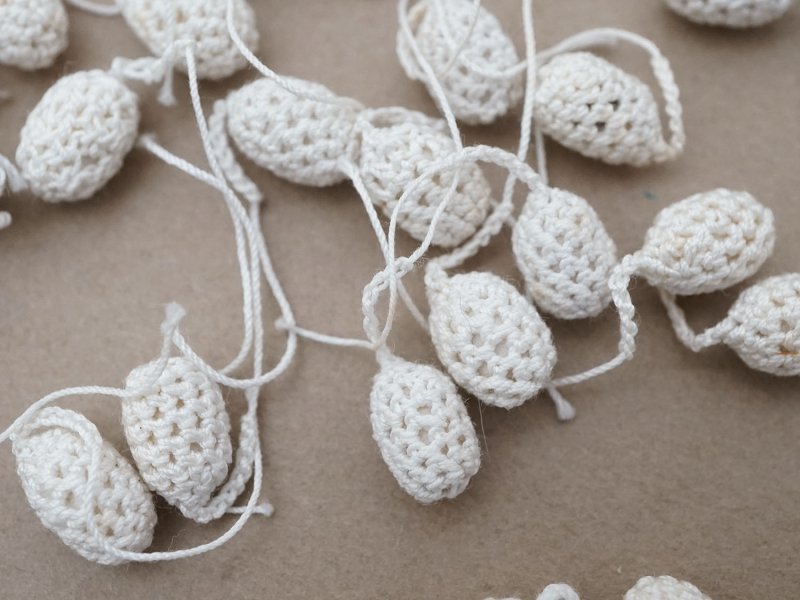 画像6: ＊蚤の市セット＊アンティーク クロシェ編み ポンポンのセット