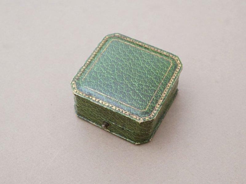 画像5: アンティーク 金彩入り ジュエリーボックス グリーン 