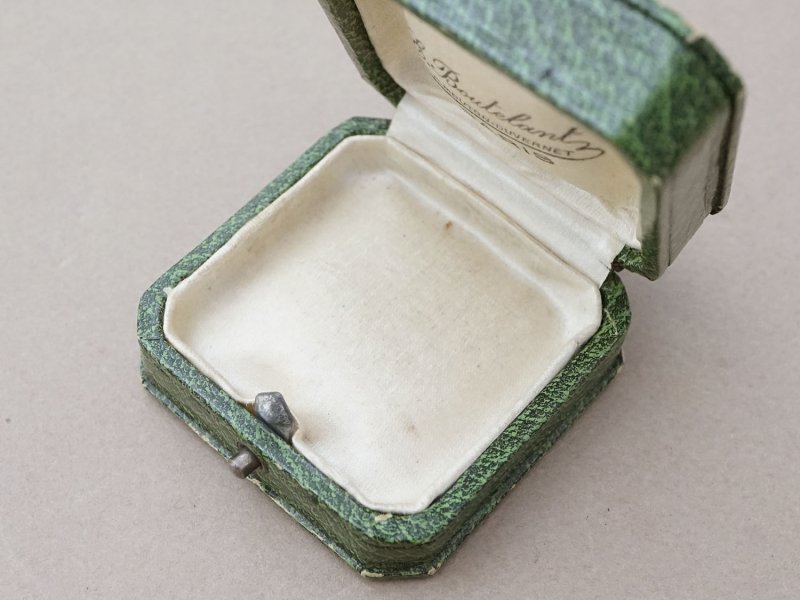 画像3: アンティーク 金彩入り ジュエリーボックス グリーン 