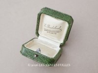 アンティーク 金彩入り ジュエリーボックス グリーン 