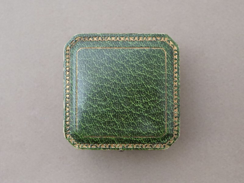 画像6: アンティーク 金彩入り ジュエリーボックス グリーン 