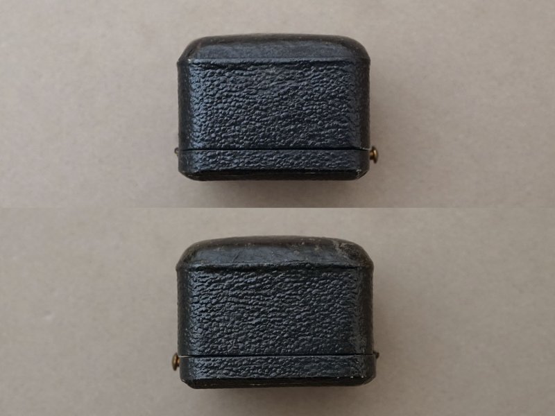 画像8: 19世紀末 アンティーク 本革製 ジュエリーボックス  リングボックス 黒