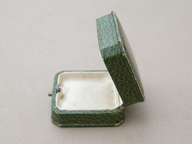 画像4: アンティーク 金彩入り ジュエリーボックス グリーン 