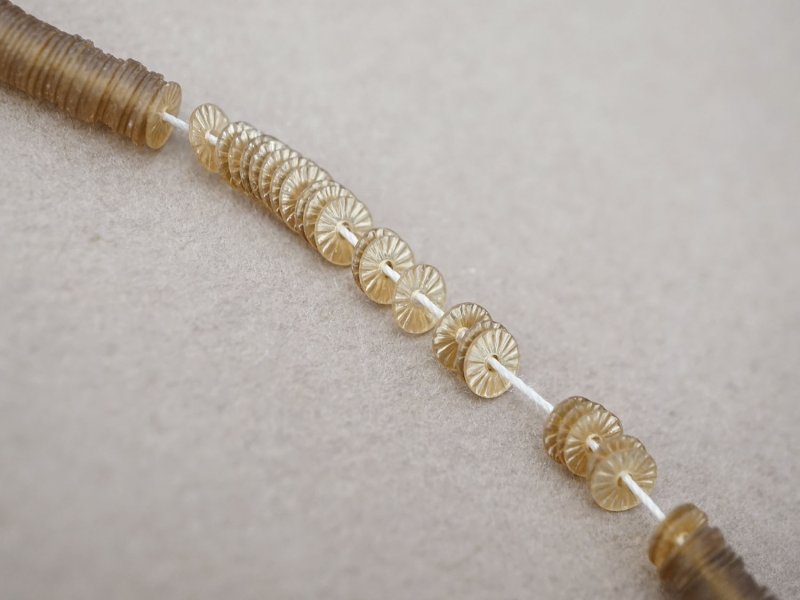 画像3: アンティーク ゼラチン製  スパンコール ソレイユ 4mm シルバー & シャンパンゴールド  ダブルフェイス