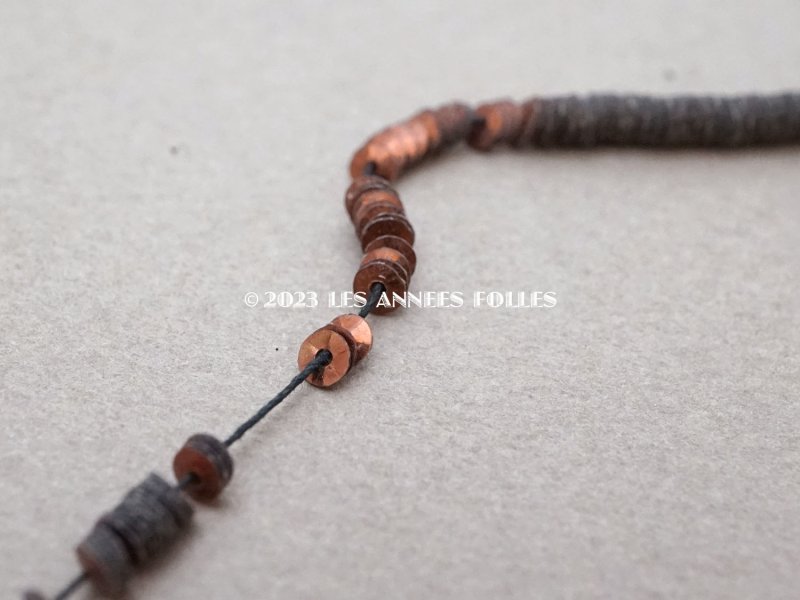 画像2: アンティーク ゼラチン製 スパンコール 3mm メタリックブラウン