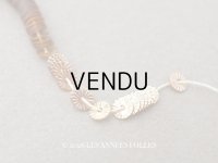 アンティーク ゼラチン製  スパンコール ソレイユ 4mm コッパー & シャンパンゴールド ダブルフェイス