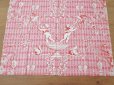 画像7: 未使用 1900年頃 アンティーク 天使＆栗鼠＆蝶々 コットン製ファブリック  200×78cm (7)