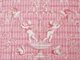 画像12: 未使用 1900年頃 アンティーク 天使＆栗鼠＆蝶々 コットン製ファブリック  200×78cm (12)