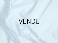 ＊蚤の市＊アンティーク シルク製 ファブリック ブルー 2点セット 124×100cm 124×45cm