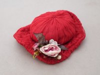 1900年頃 アンティーク ドールハット シルクシフォン