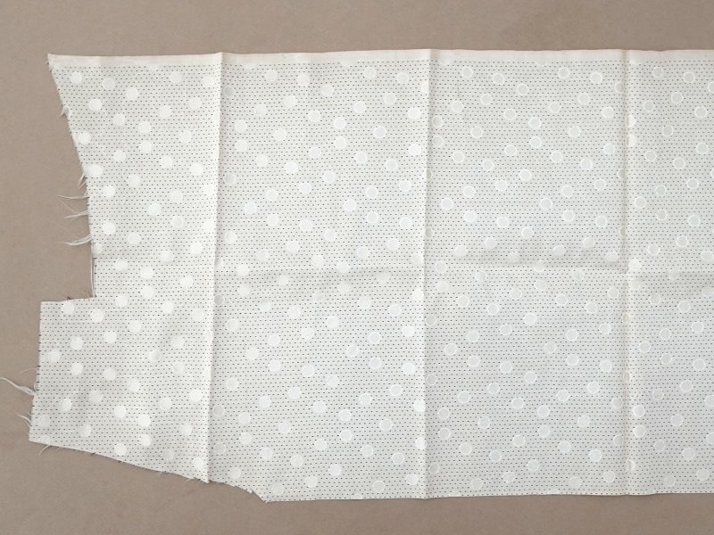 画像4: 19世紀末 アンティーク シルク製 ファブリック ジャガード織 ドット柄