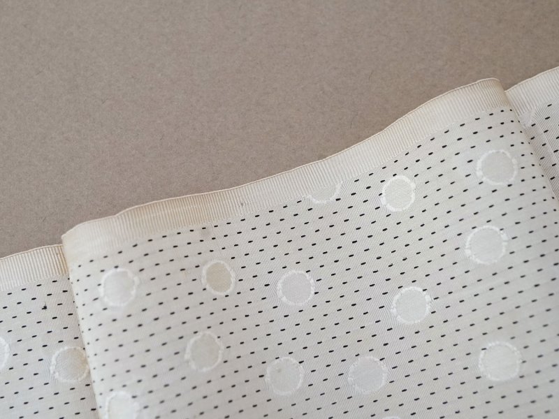 画像3: 19世紀末 アンティーク シルク製 ファブリック ジャガード織 ドット柄