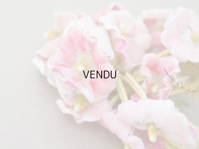 画像6: アンティーク ベルベットの布花 パウダーピンク 15輪 