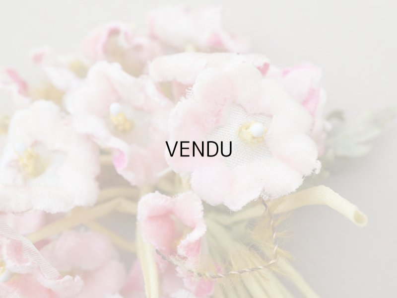 画像4: アンティーク ベルベットの布花 パウダーピンク 15輪 