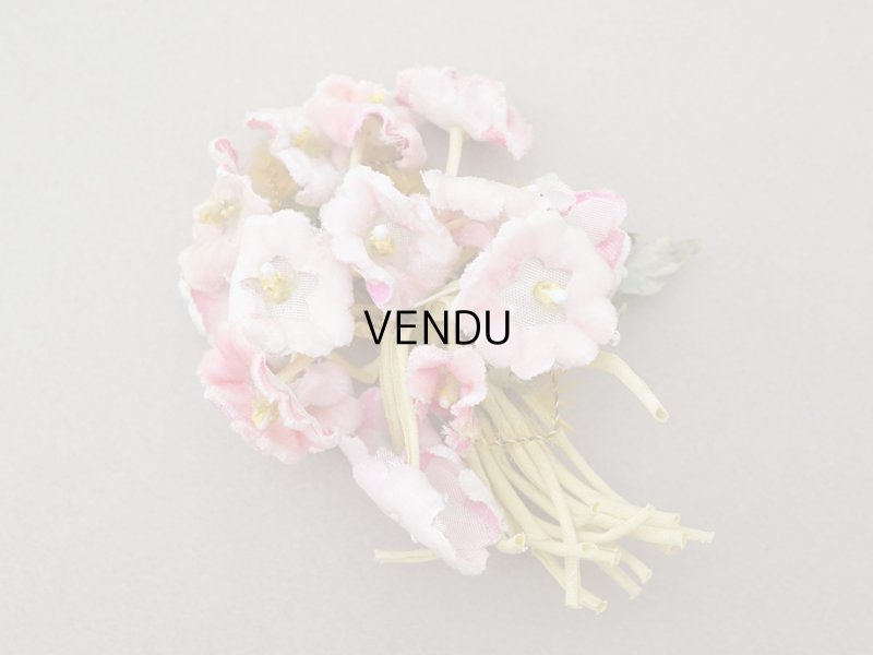 画像3: アンティーク ベルベットの布花 パウダーピンク 15輪 