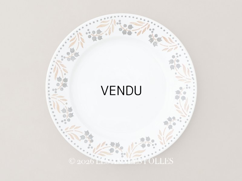 画像1: 1886〜1938年 アンティーク プレート 鈴蘭 - GIEN -