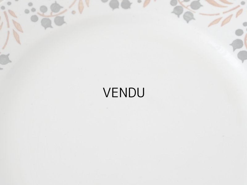 画像3: 1886〜1938年 アンティーク プレート 鈴蘭 - GIEN -