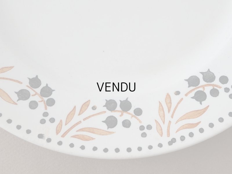 画像5: 1886〜1938年 アンティーク プレート 鈴蘭 - GIEN -