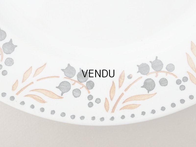 画像2: 1886〜1938年 アンティーク プレート 鈴蘭 - GIEN -