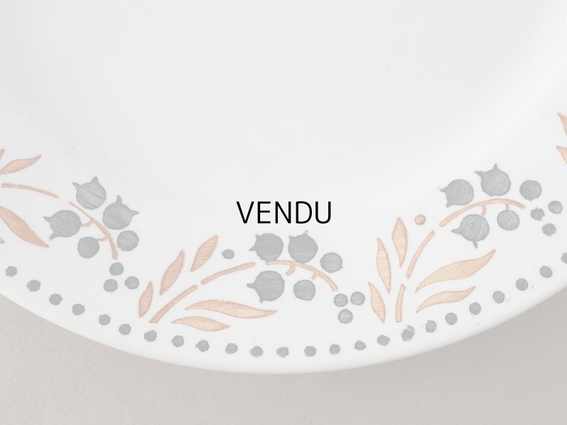 画像6: 1886〜1938年 アンティーク プレート 鈴蘭 - GIEN -