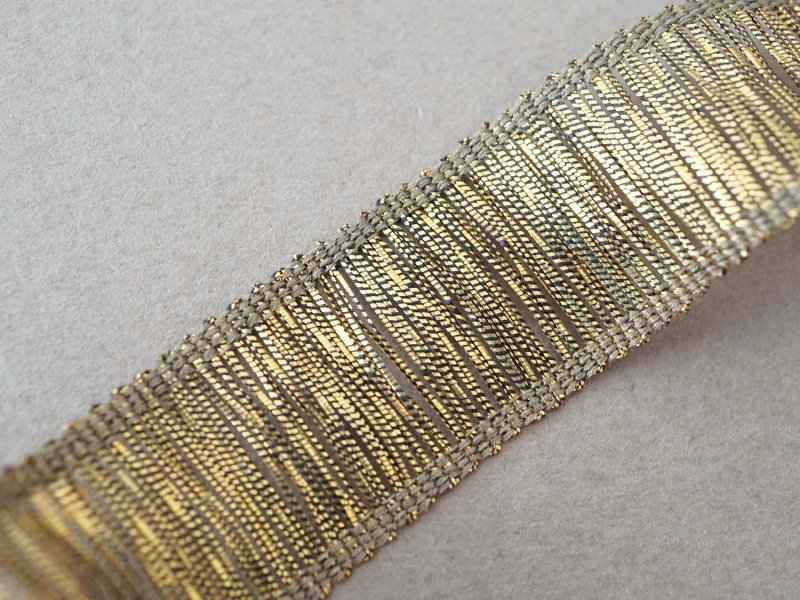 画像3: 19世紀末 アンティーク メタル製  ブレード トリム ゴールド 