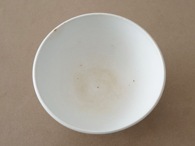 画像9: 19世紀 アンティーク カフェオレボウル 花のレリーフ柄 オフホワイト