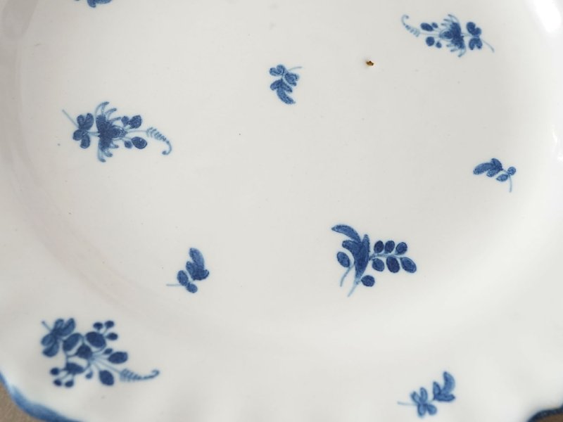 画像3: ＊蚤の市＊18世紀 アンティーク プレート ムスチエ ムスティエ 小花柄