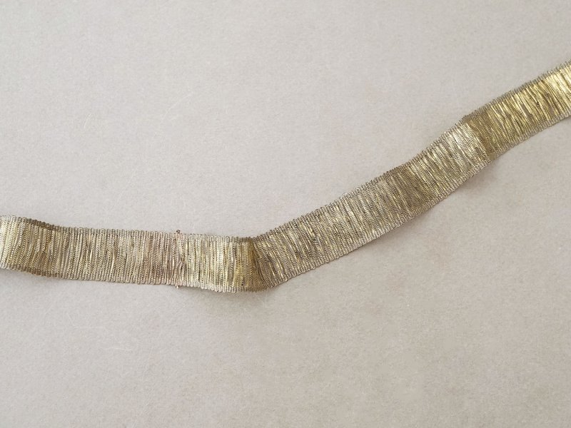 画像4: 19世紀末 アンティーク メタル製  ブレード トリム ゴールド 