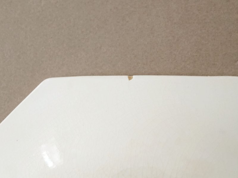 画像7: ＊蚤の市＊19世紀 アンティーク オクトゴナル コーヒーソーサー モントロー窯 - MONTEREAU -