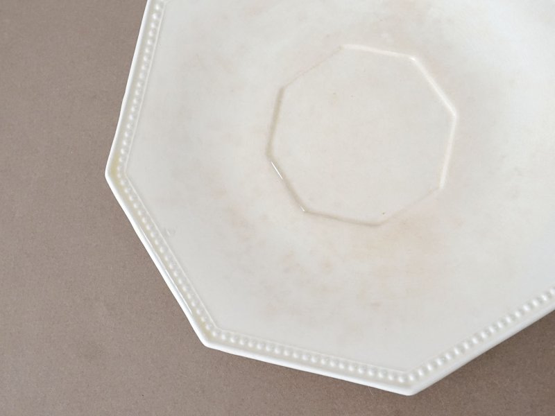 画像5: ＊蚤の市＊19世紀 アンティーク オクトゴナル コーヒーソーサー モントロー窯 - MONTEREAU -