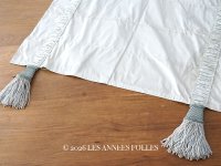 ＊蚤の市＊ 1920年頃 アンティーク ドアウェイカーテン 98×248cm 引き上げ式