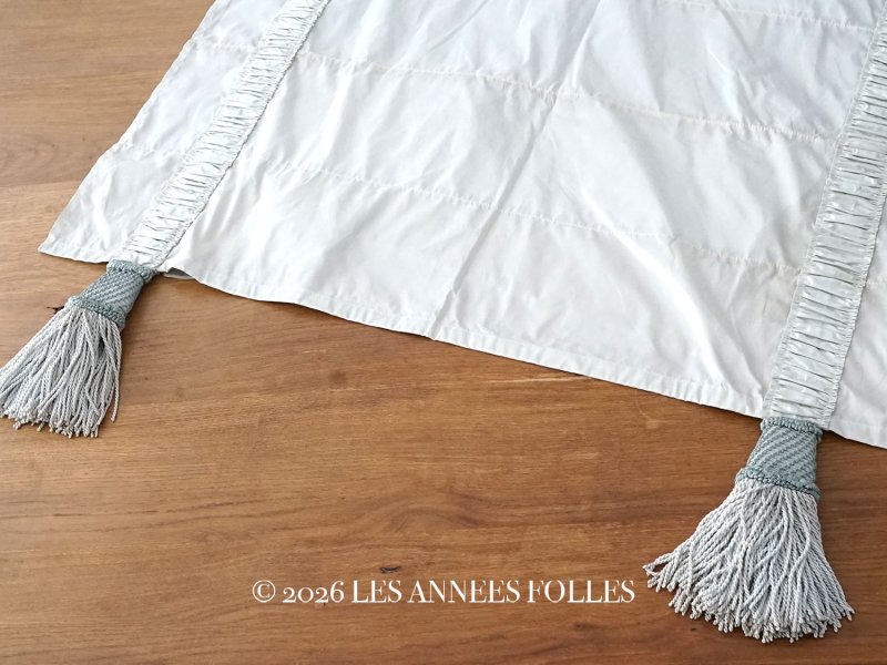 画像1: ＊蚤の市＊ 1920年頃 アンティーク ドアウェイカーテン 98×248cm 引き上げ式