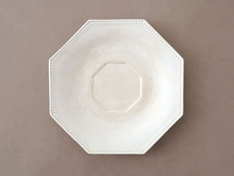 画像2: ＊蚤の市＊19世紀 アンティーク オクトゴナル コーヒーソーサー モントロー窯 - MONTEREAU -