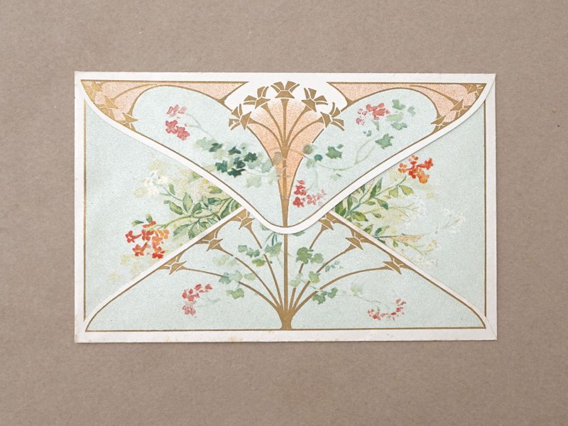 画像3: アンティーク パウダーサシェの紙袋 SACHET PARFUME AUX FLEURS - HUGUES FILS & CIE -
