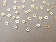 画像3: 19世紀末 アンティーク メタル製 極小 3mm 星 スパンコール 90ピースのセット シャンパンゴールド (3)
