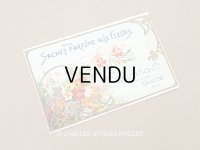 アンティーク パウダーサシェの紙袋 SACHET PARFUME AUX FLEURS - HUGUES FILS & CIE -