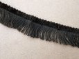画像2: 19世紀末 アンティーク シルク製 ベルベット フリンジ付 トリム  (2)