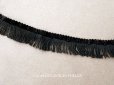 画像1: 19世紀末 アンティーク シルク製 ベルベット フリンジ付 トリム  (1)