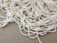 画像3: アンティーク シードビーズ オフホワイト ガラス ビーズ 1cm=5粒 50g (3)