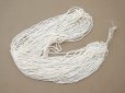 画像5: アンティーク 極小 パールホワイトのシードビーズ 1cm=10粒 49g (5)