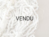 ＊蚤の市＊アンティーク シードビーズ パール加工 ガラスビーズ 1cm=5.5粒 70g