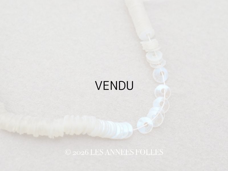画像1: アンティーク ゼラチン製 スパンコール 3mm オーロラ色